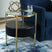Tampa Furniture Outlet - Ashley Furniture - Nedman Accent Table with Speaker - Accent Table with Speaker / Black/Gold Finish - A4000669