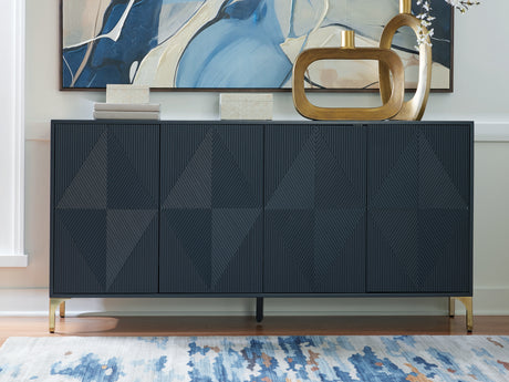 Tampa Furniture Outlet - Ashley Furniture - Loirwick Accent Cabinet - Accent Cabinet / Dark Blue - A4000677