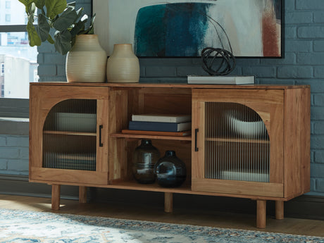 Tampa Furniture Outlet - Ashley Furniture - Adway Accent Cabinet - Accent Cabinet / Natural Brown - A4000709
