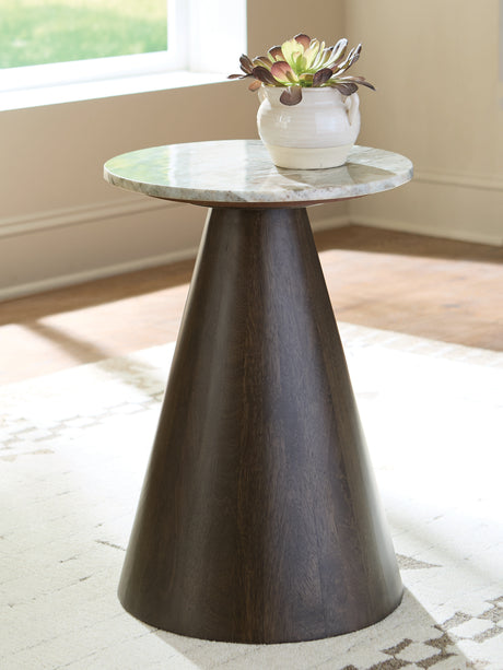 Tampa Furniture Outlet - Ashley Furniture - Waltnor Accent Table - Accent Table / Gray/White/Brown - A4000720