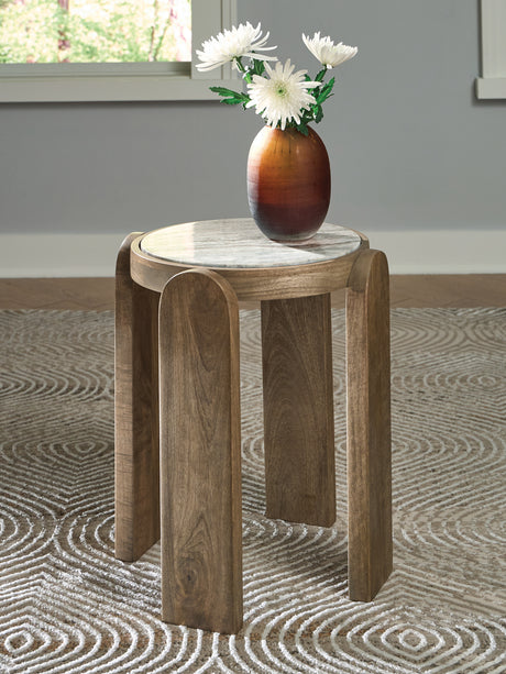 Tampa Furniture Outlet - Ashley Furniture - Gavrilley Accent Table - Accent Table / Gray/White/Brown - A4000722
