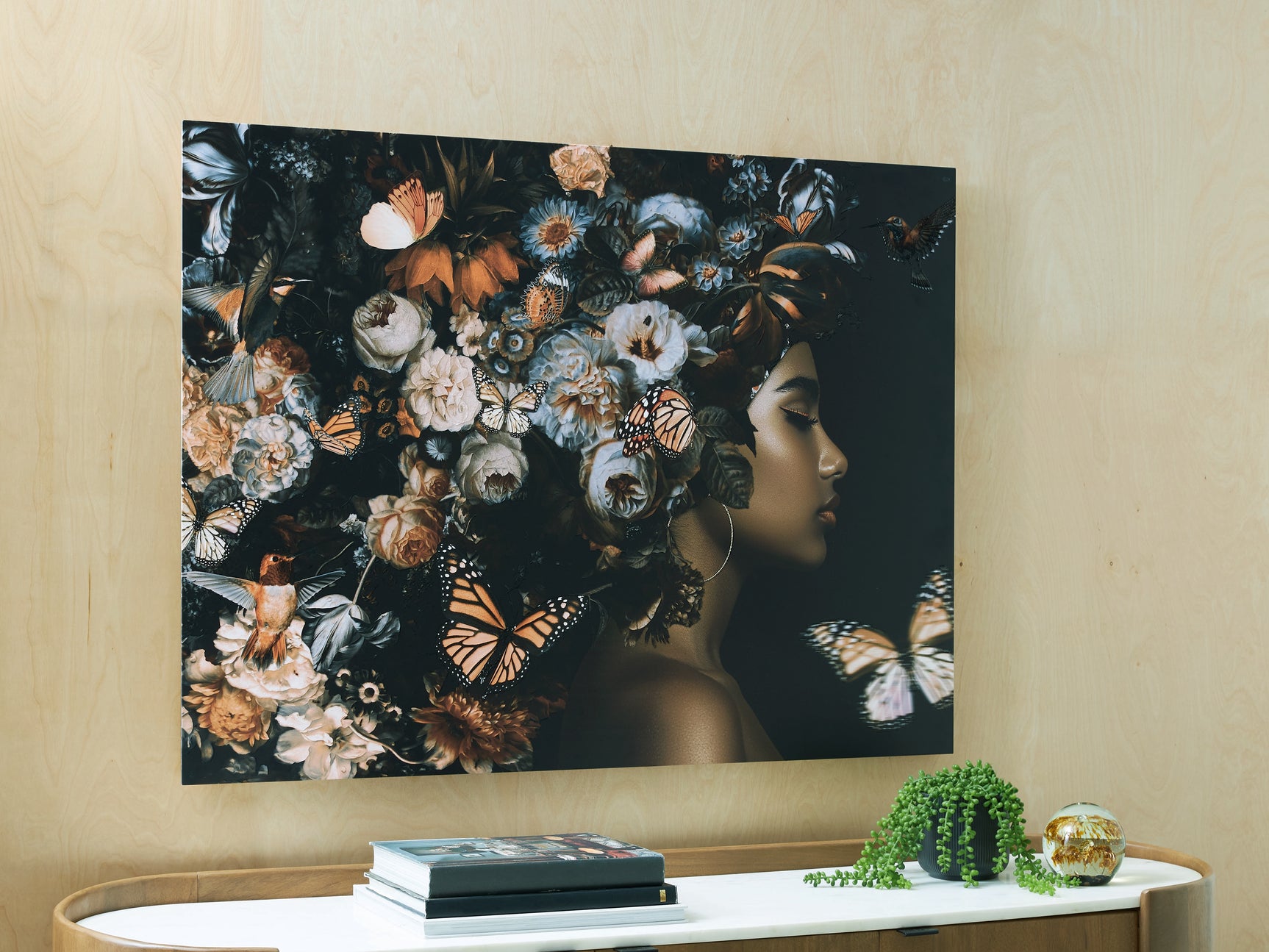 Tampa Furniture Outlet - Ashley Furniture - Valfer Wall Decor - Wall Art / Orange/Black/White - A8000481