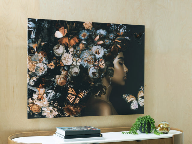 Tampa Furniture Outlet - Ashley Furniture - Valfer Wall Decor - Wall Art / Orange/Black/White - A8000481