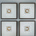 Tampa Furniture Outlet - Ashley Furniture - Dallbourne Wall Decor - Wall Art Set (4/CN) / White/Gold Finish - A8000491