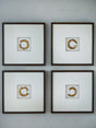 Tampa Furniture Outlet - Ashley Furniture - Dallbourne Wall Decor - Wall Art Set (4/CN) / White/Gold Finish - A8000491