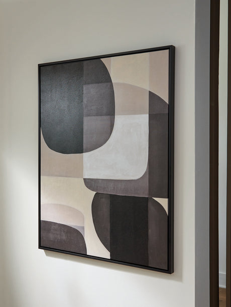 Tampa Furniture Outlet - Ashley Furniture - Kesleigh Wall Decor - Wall Art / Black/White - A8000495