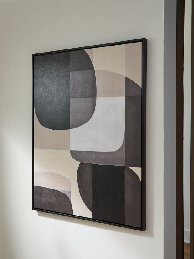 Tampa Furniture Outlet - Ashley Furniture - Kesleigh Wall Decor - Wall Art / Black/White - A8000495