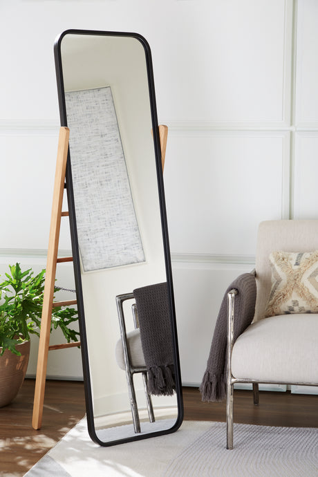 Tampa Furniture Outlet - Ashley Furniture - Bronick Mirror - Floor Mirror / Black/Brown - A8010342