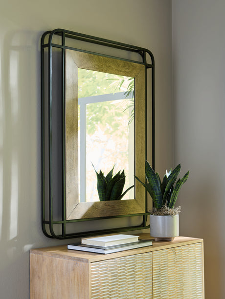 Tampa Furniture Outlet - Ashley Furniture - Beelman Mirror - Accent Mirror / Black/Brown - A8010409