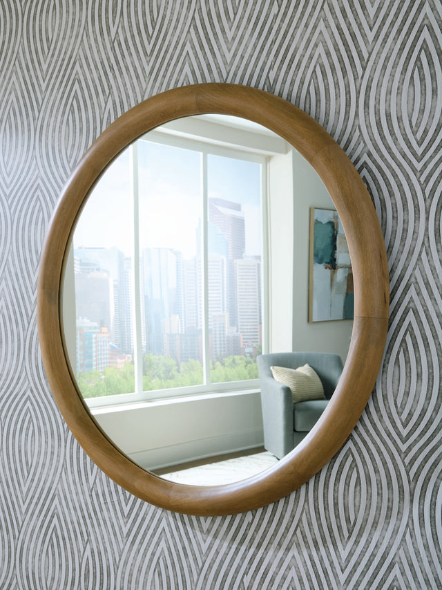 Tampa Furniture Outlet - Ashley Furniture - Yadiel Mirror - Accent Mirror / Brown - A8010426