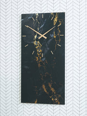 Tampa Furniture Outlet - Ashley Furniture - Teague Wall Decor - Wall Clock / Black/Gold Finish - A8010430