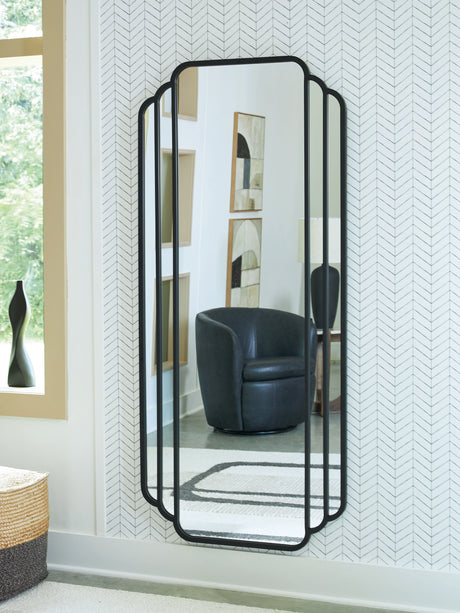 Tampa Furniture Outlet - Ashley Furniture - Antigone Mirror - Floor Mirror / Black - A8010434