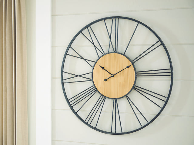Tampa Furniture Outlet - Ashley Furniture - Brockett Wall Decor - Wall Clock - A8010452