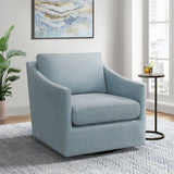 Acacia Swivel Chair in Freya Light Blue – SKU U-8570-9462-101 | Elements