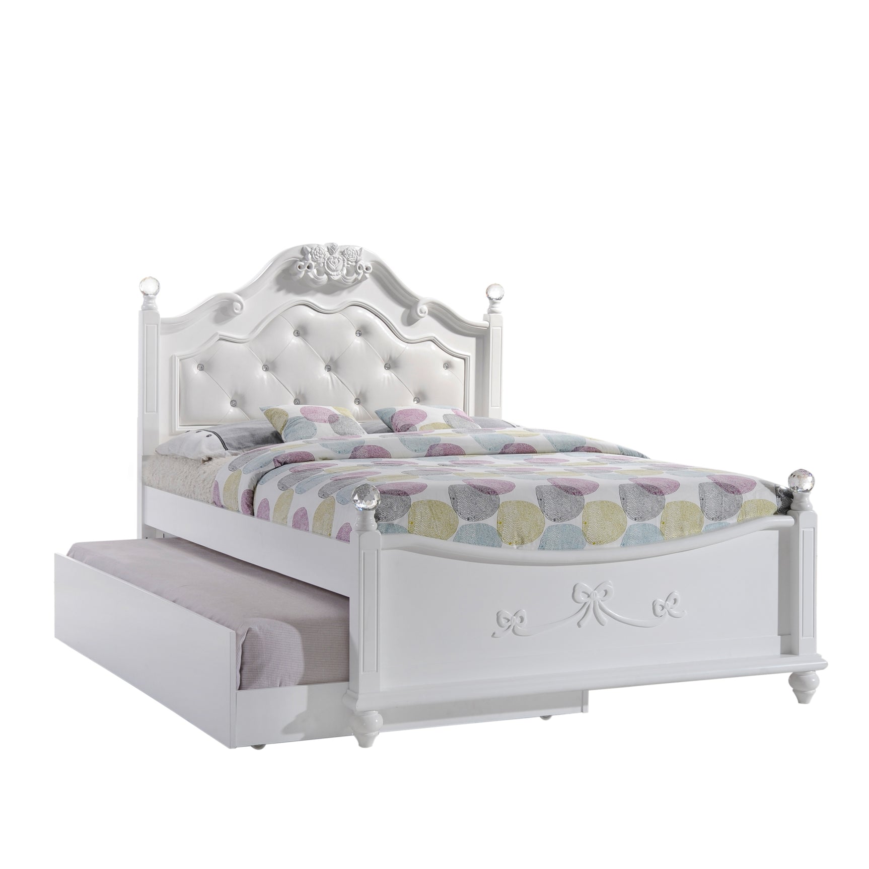 Alana Full Platform Bed W/ Storage Trundle - Tampa Furniture Outlet