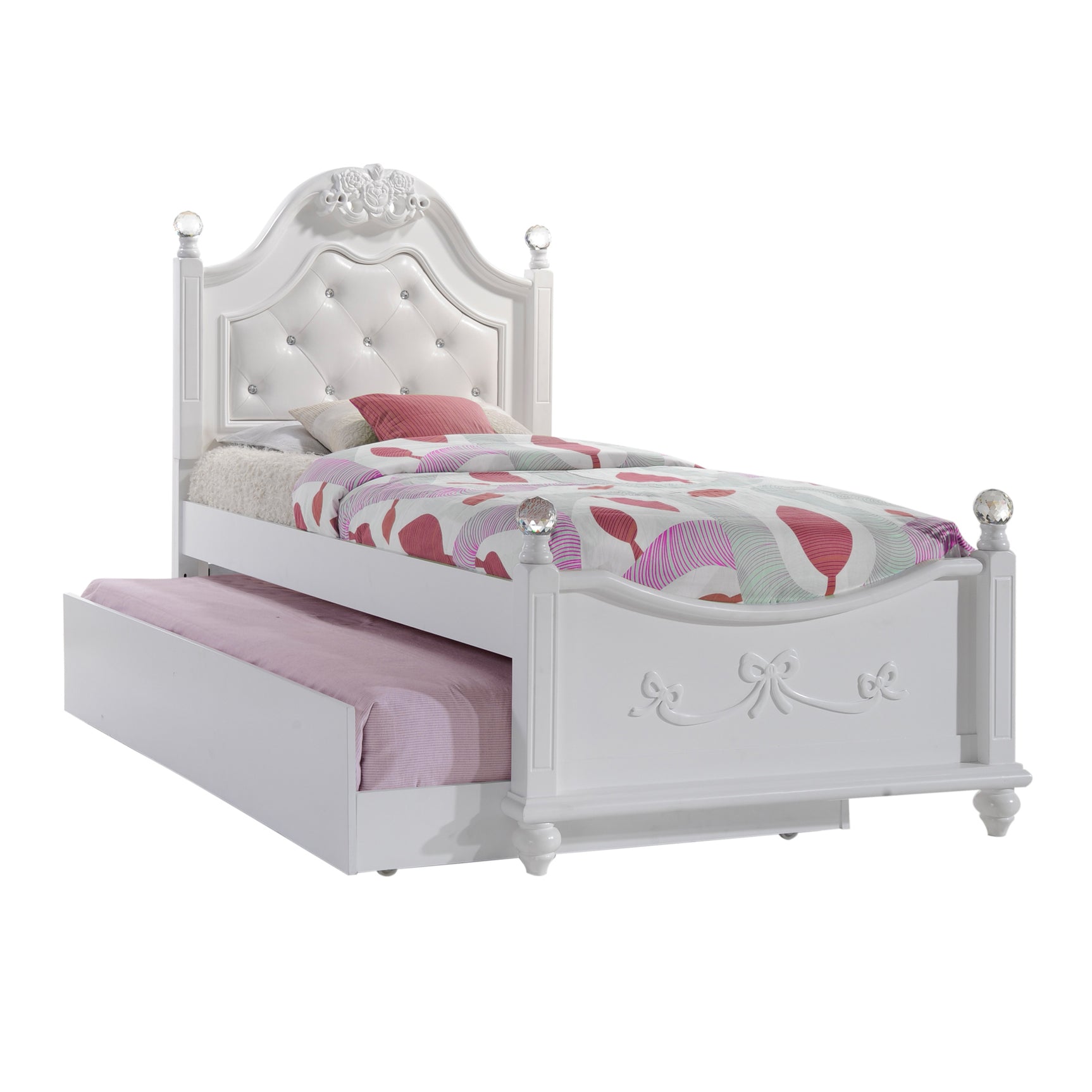 ALANA TWIN PLATFORM 3PC BEDROOM SET W/ STORAGE TRUNDLE - Tampa Furniture Outlet