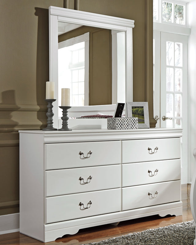 Tampa Furniture Outlet - Ashley Furniture - Anarasia Bedroom - Five Drawer Chest / White - B129-46