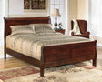 Tampa Furniture Outlet - Ashley Furniture - Alisdair Bedroom - King Sleigh Bed / Reddish Brown - B376B8
