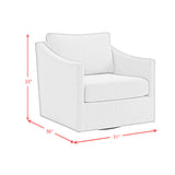 Acacia Swivel Chair in Freya Light Blue - Tampa Furniture Outlet