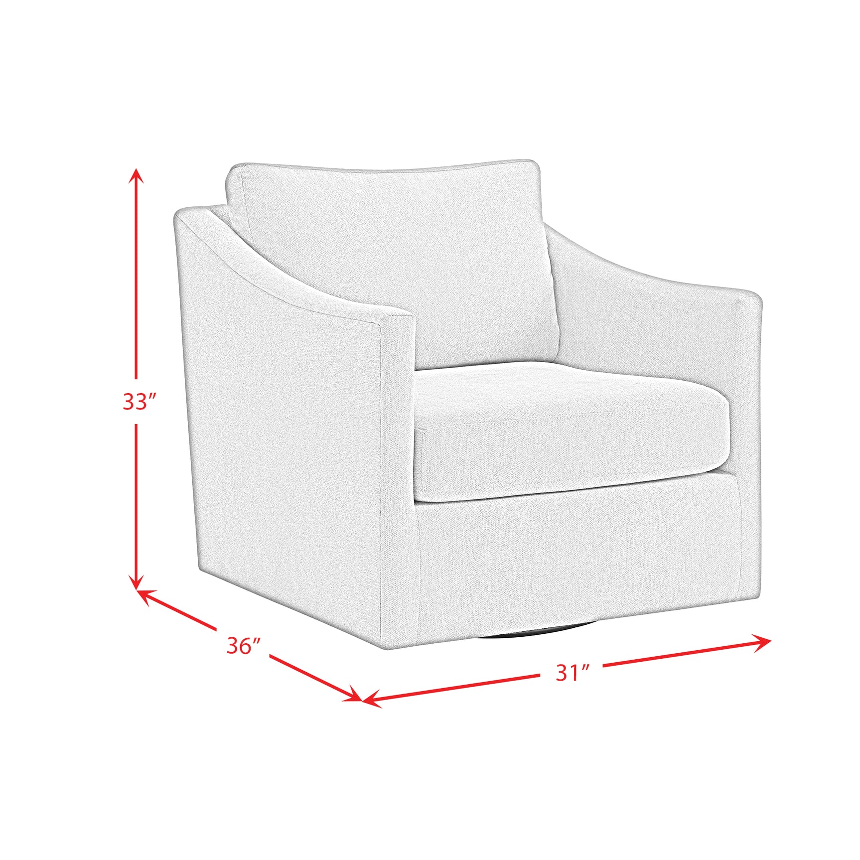 Acacia Swivel Chair in Freya Light Blue - Tampa Furniture Outlet