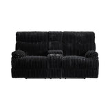Admiral Power Motion Loveseat with Console in Masis Black