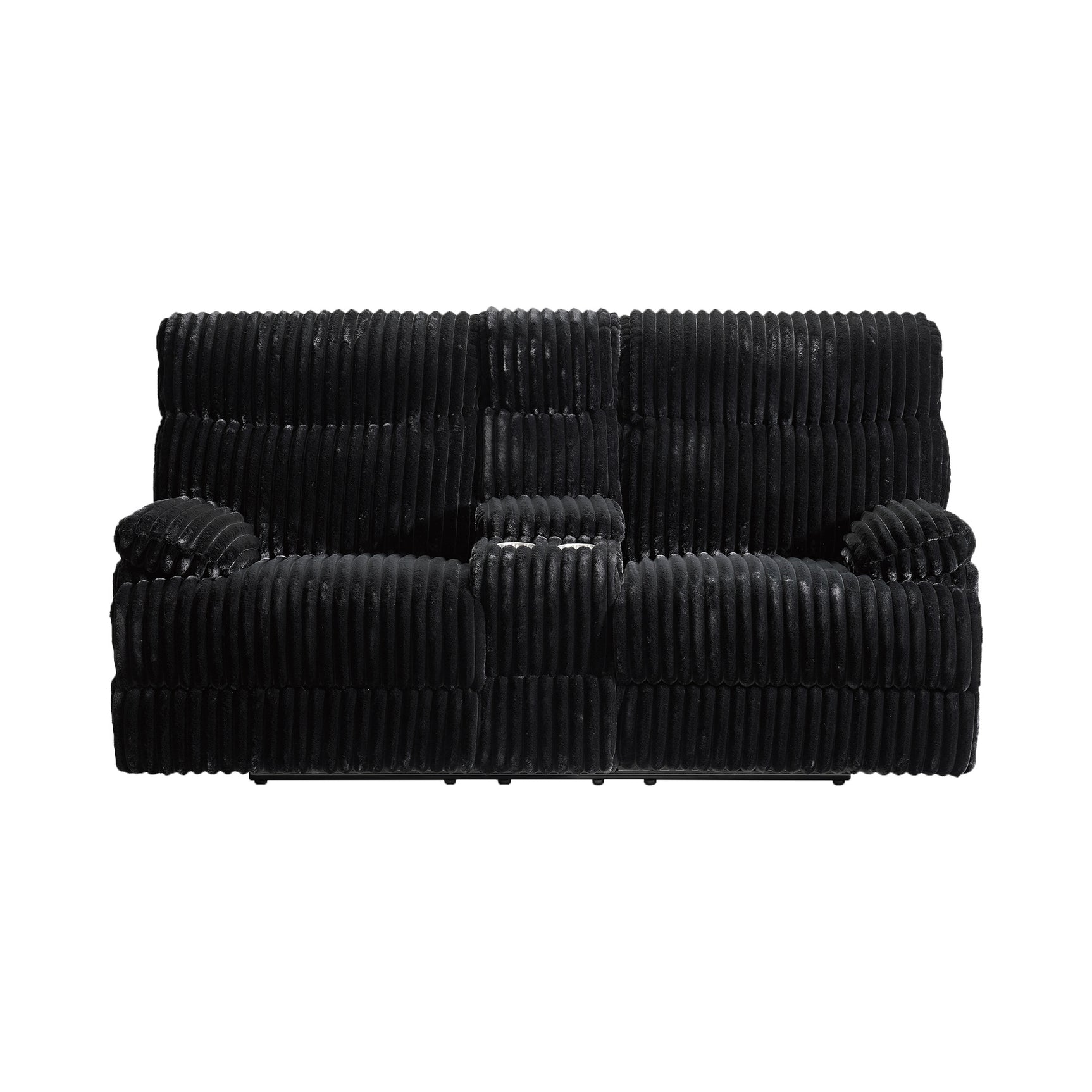 Admiral Power Motion Loveseat with Console in Masis Black
