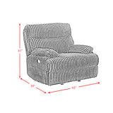Admiral Motion Recliner in Masis Black - Tampa Furniture Outlet