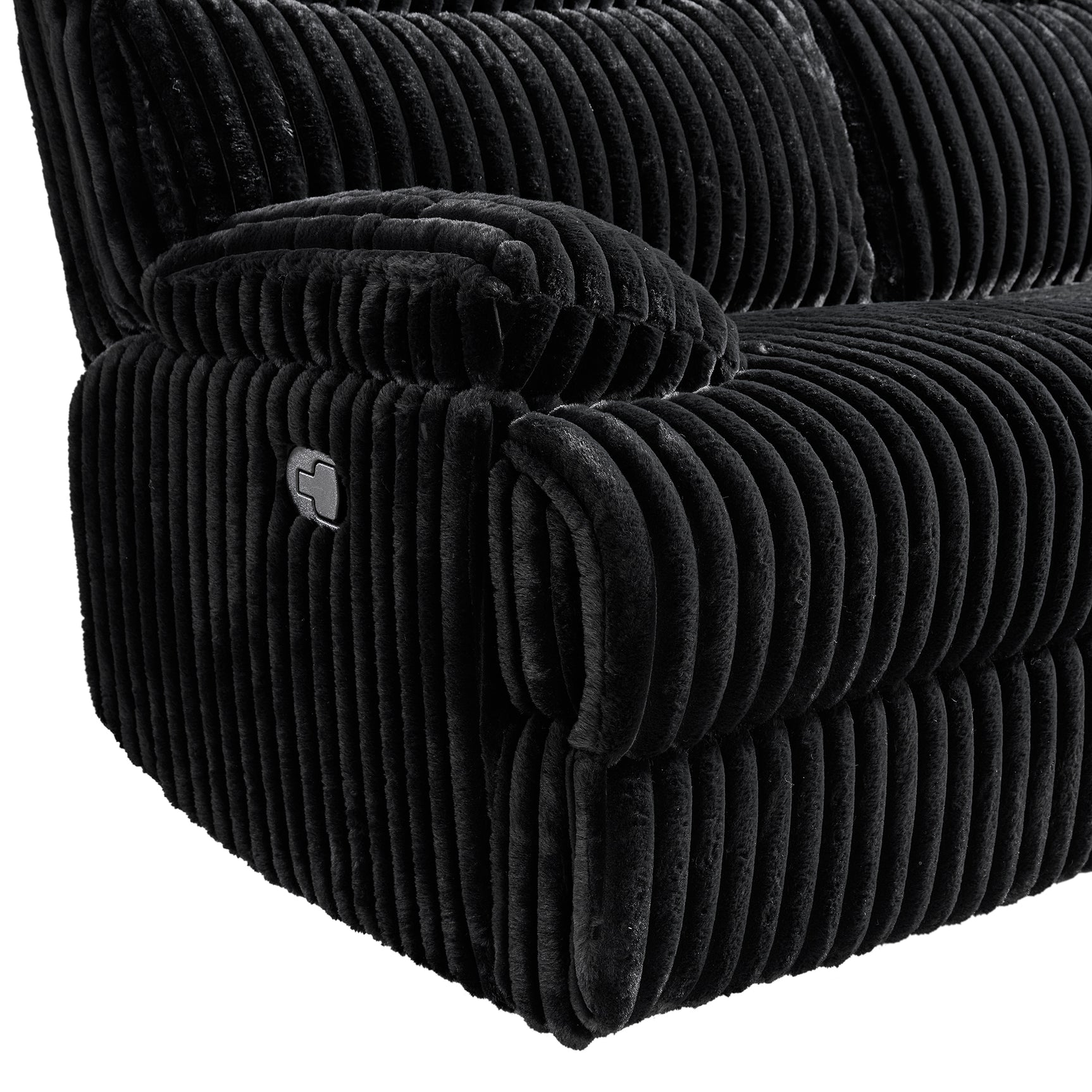 Admiral Motion Sofa in Masis Black - Tampa Furniture Outlet