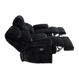 Admiral Motion Sofa in Masis Black - Tampa Furniture Outlet