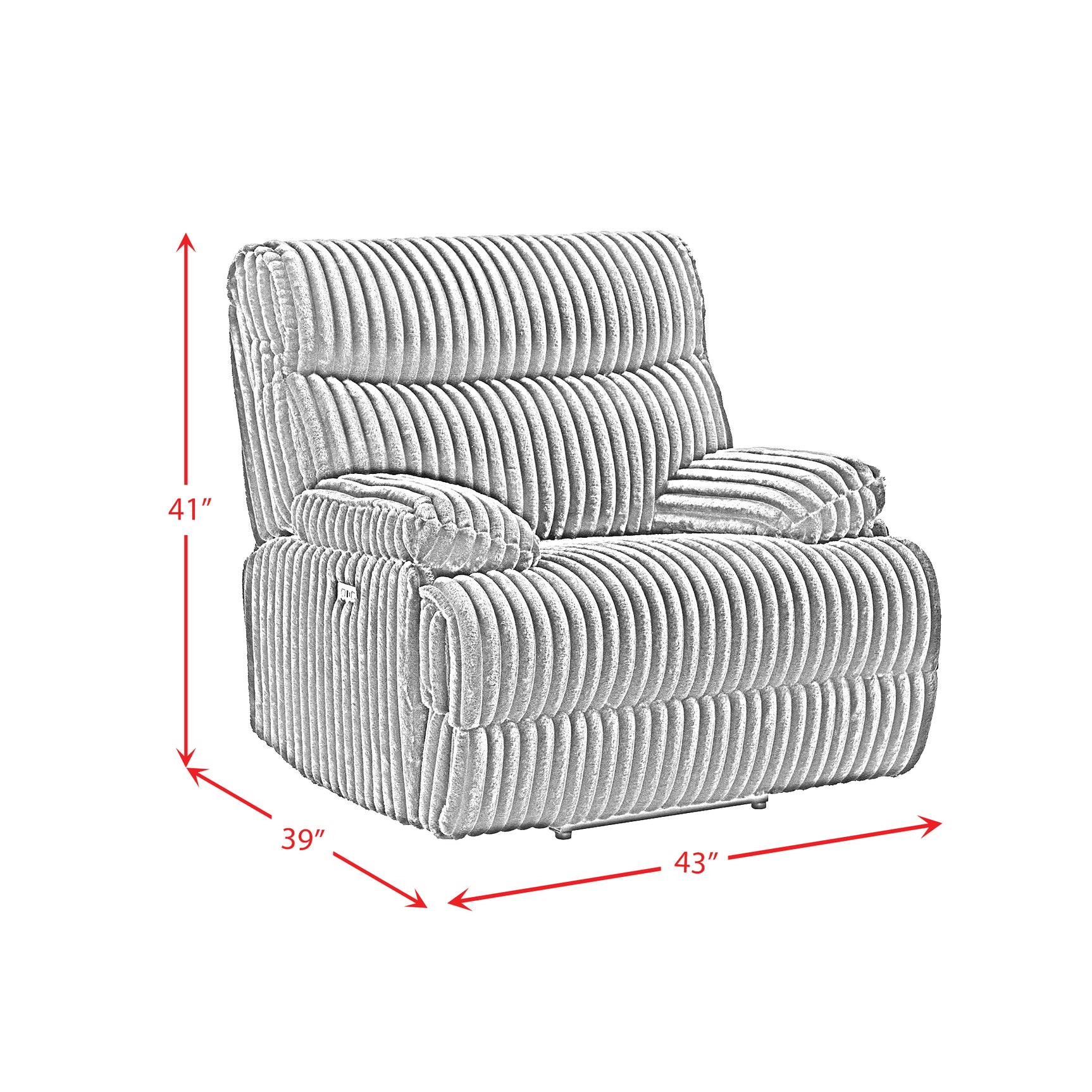 Admiral Power Motion Recliner in Masis Black