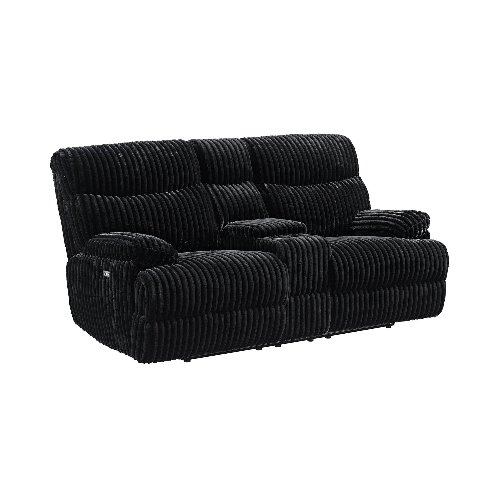 Admiral Power Motion Loveseat with Console in Masis Black