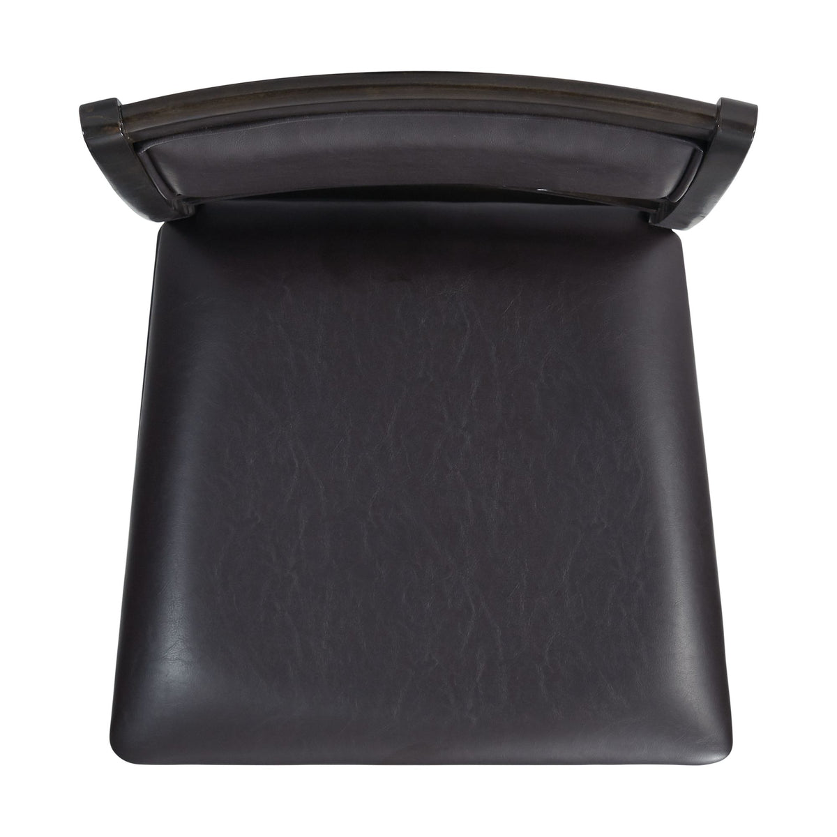 Amherst Dining Side Chair W/PU Cushion Side Stretcher Dark Finish (2 Per Pack)