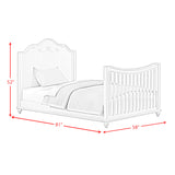 Alana Crib Conversion Kit in White - Tampa Furniture Outlet