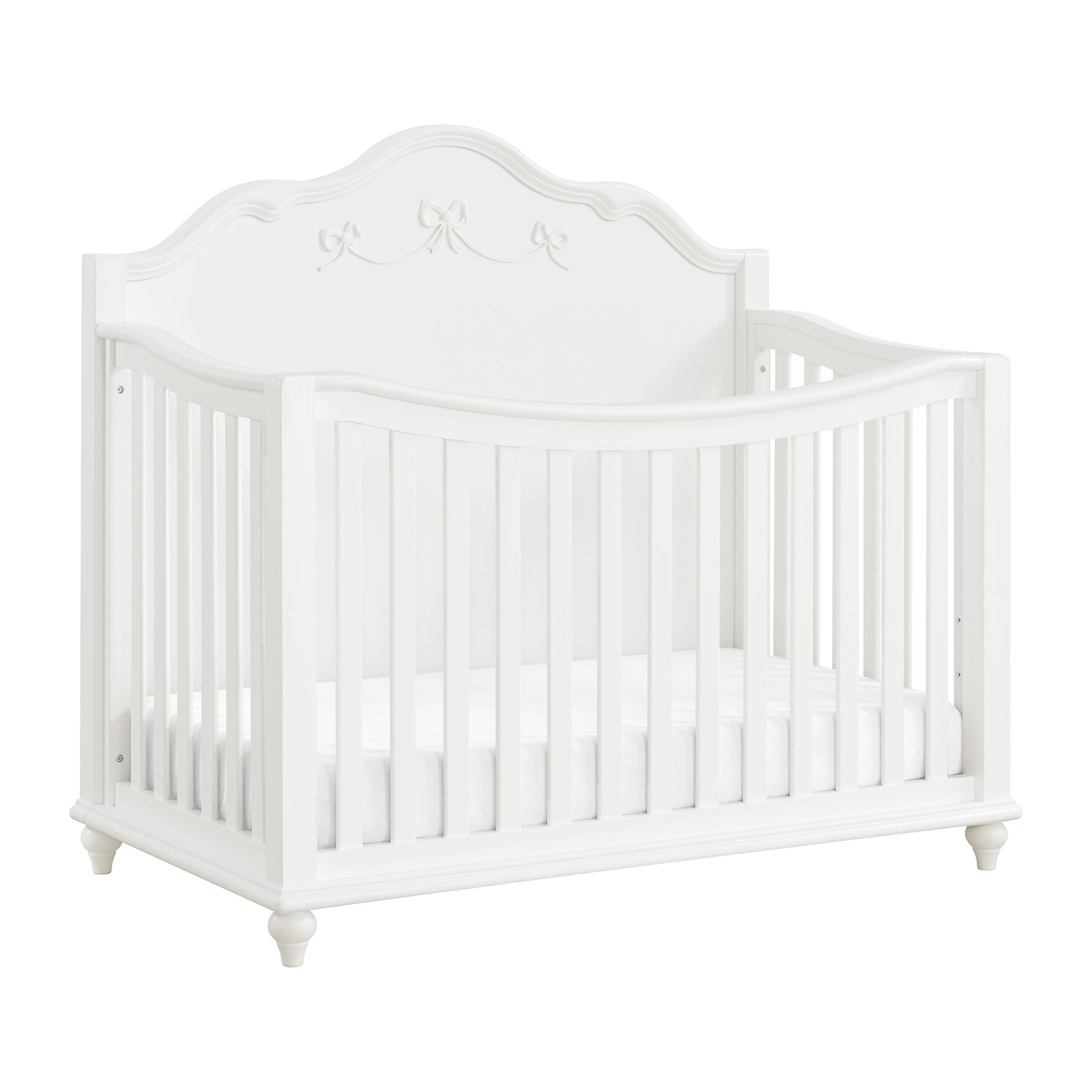 Alana Crib with Guardrails in White - Tampa Furniture Outlet