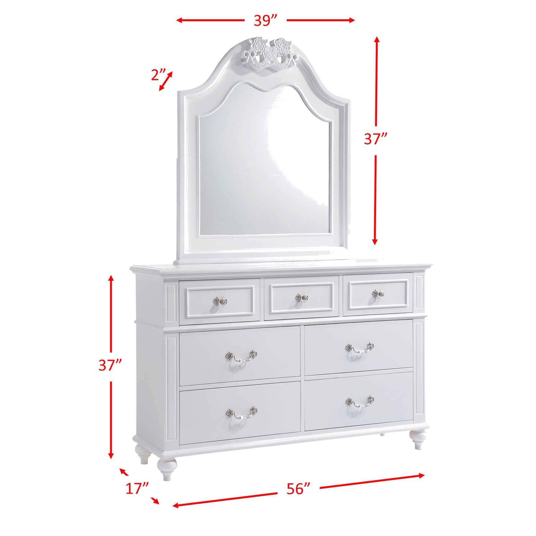 Alana Dresser & Mirror Set - Tampa Furniture Outlet