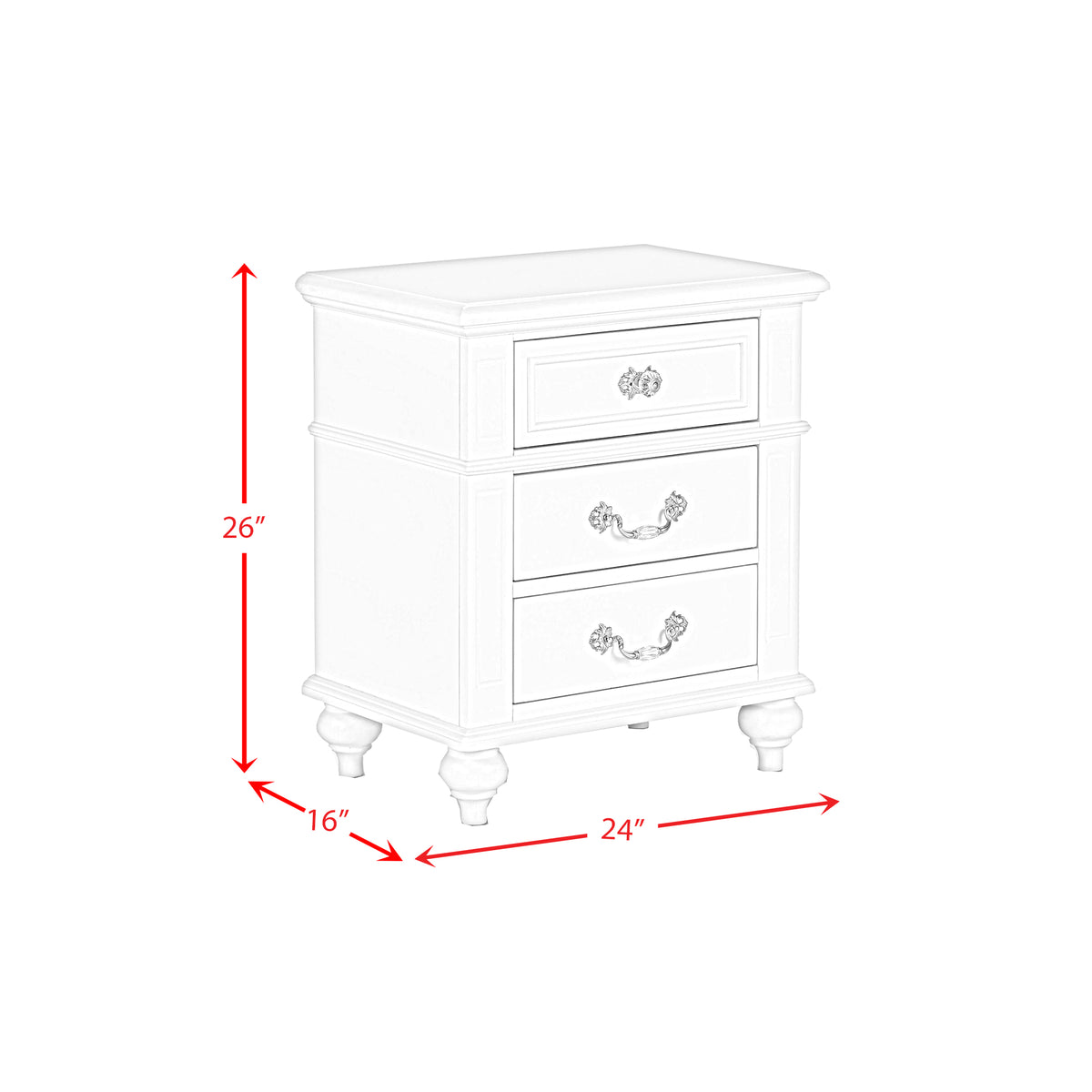 ALANA TWIN PLATFORM 3PC BEDROOM SET W/ STORAGE TRUNDLE
