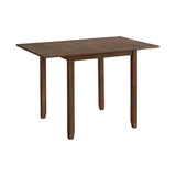 Alex 3PC Dining Set with Drop Leaf Table in Espresso - Tampa Furniture Outlet