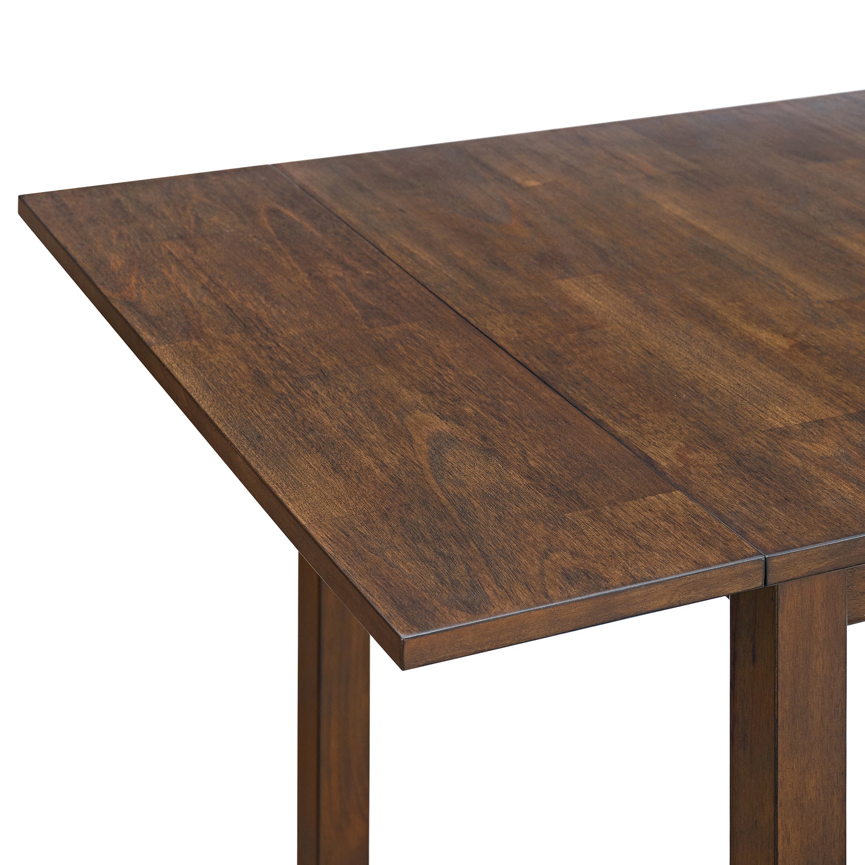Alex 3PC Dining Set with Drop Leaf Table in Espresso - Tampa Furniture Outlet