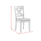 Alex 3PC Dining Set with Drop Leaf Table in Espresso - Tampa Furniture Outlet