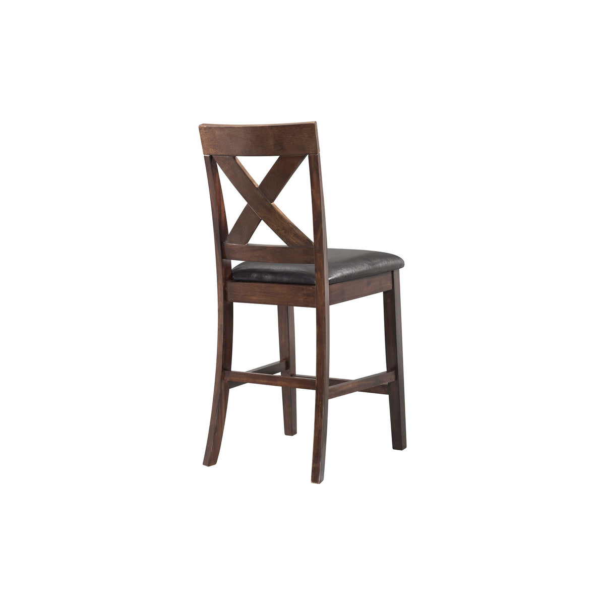 Alex Counter Side Chair W/Brown PU Espresso (2 Per Pack)