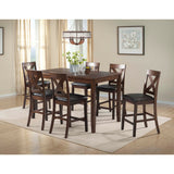 Alex Counter Side Chair W/Brown PU Espresso (2 Per Pack) – SKU DAX100CSC | Elements