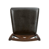 Alex Counter Side Chair W/Brown PU Espresso (2 Per Pack) - Tampa Furniture Outlet