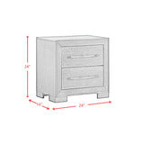 Allan 2-Drawer Nightstand in Black - Tampa Furniture Outlet
