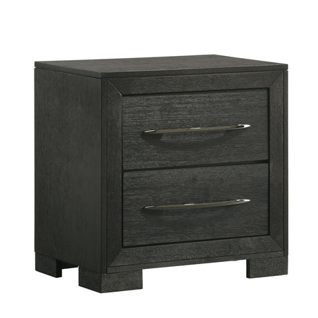 Allan 2-Drawer Nightstand in Black