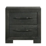 Allan 2-Drawer Nightstand in Black