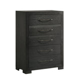 Allan 5-Drawer Chest in Black