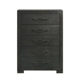 Allan 5-Drawer Chest in Black