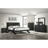 Allan King Bed in Black – SKU B-3410-8-KB | Elements