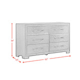 Allan 6-Drawer Dresser in Black - Tampa Furniture Outlet