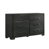 Allan 6-Drawer Dresser in Black